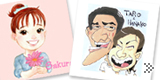 写真から似顔絵を作成します