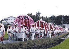 大分県中津市・鶴市花傘鉾祭