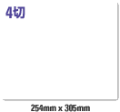 4切 (254mm×305mm) サイズイメージ