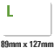 L (89mm×127mm) サイズイメージ