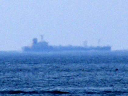 写真：本来の船の形をした普通の見え方