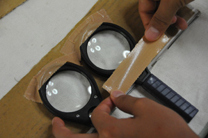 手順４虫眼鏡を固定