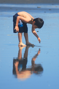 作例(3)水面の映り込みを生かす