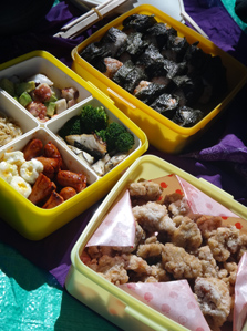 作例２御弁当は開けたらすぐに撮る