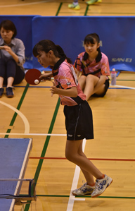 作例４サーブの時なら撮りやすい