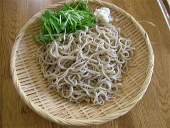 冷たい蕎麦