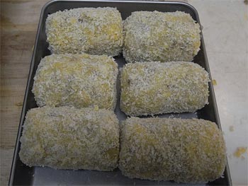 コロッケ作り４：成形する