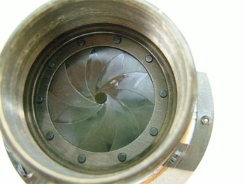 油分の湿潤を確認