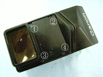 擬皮を剥がしたCANON SPEED FINDER