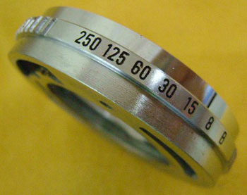 洗浄した秒時環、指標環