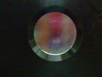 清掃が終わったレンズ