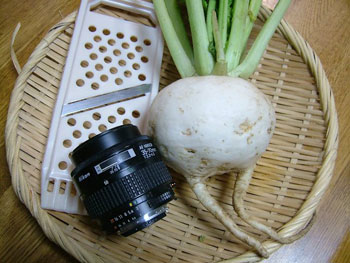 聖護院蕪の大きさの比較