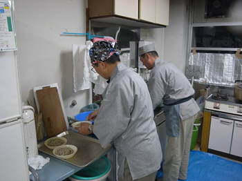 釜場は大忙し