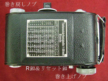 フィルムを巻き戻す特殊な仕様