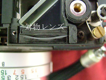 ファインダーに複数の対物レンズを配した場合は無理に外さない