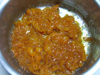 完成した金柑ジャム