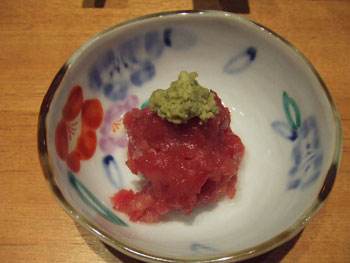 大間野のマグロの中落ち