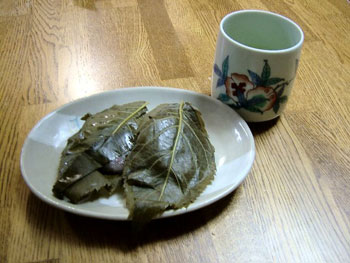 道明寺の桜餅