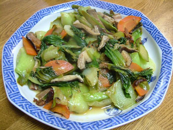 ＸＯ醤を使用した野菜炒め