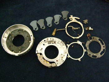 洗浄・注油をしたシャッター機構部