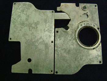 錆を落としたアルミ板