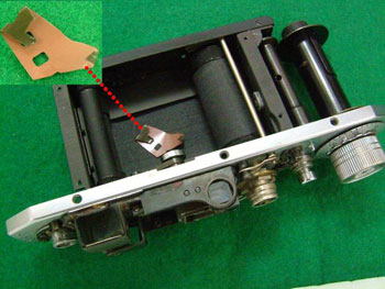 置き忘れの千切れたフィルム片