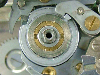 ブレーキ部を組み込んだところ