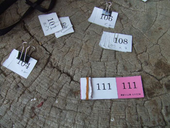 混乱しないよう、蕎麦引換券を作成