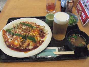 目立て体験後の一杯