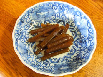 完成した伽羅蕗