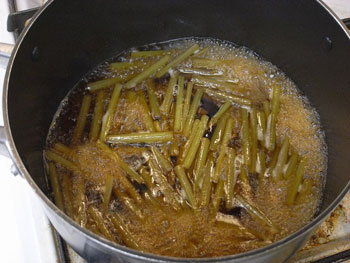 蕎麦友が作った伽羅蕗