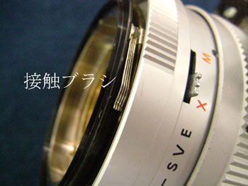 接触ブラシの汚れを取る