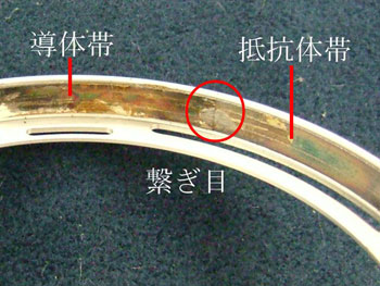 導体帯と抵抗体帯