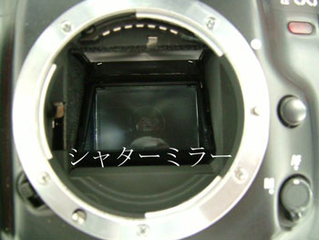 AFカメラのシャッターミラー
