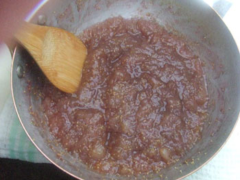 完成した無花果ジャム