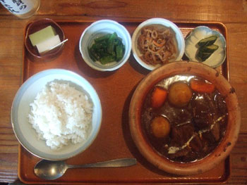 ビーフシチュー定食