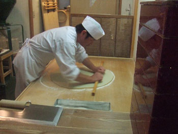 黒澤の蕎麦打ち