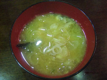 鱧のアラの味噌汁