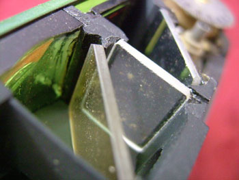 カビが発生したファインダーレンズ