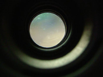 清掃したレンズ