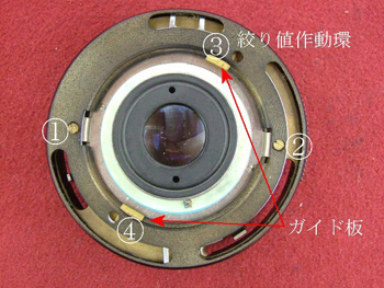 値作動環を外す