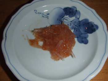 鮫の軟骨の梅肉和え