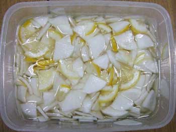 柚と大根の浅漬け