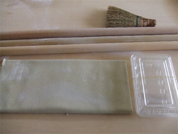 均一の厚さに伸す