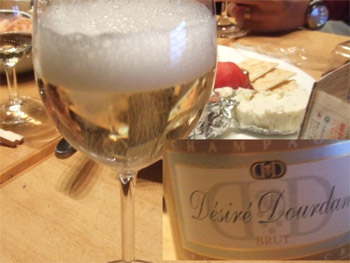 シャンパンで乾杯