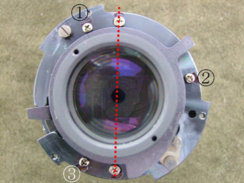 赤点線上のネジを外してはいけません。