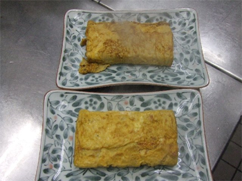 手前が店主作。奥が小生作です。