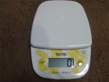 デジタル表示調理秤