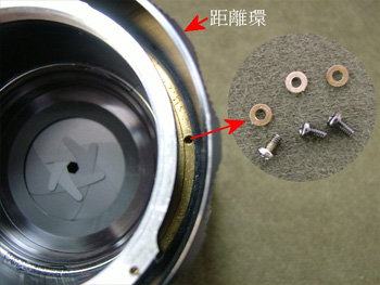 ヘリコイドを動かさないように