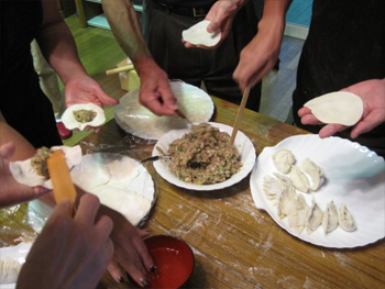 餃子作り